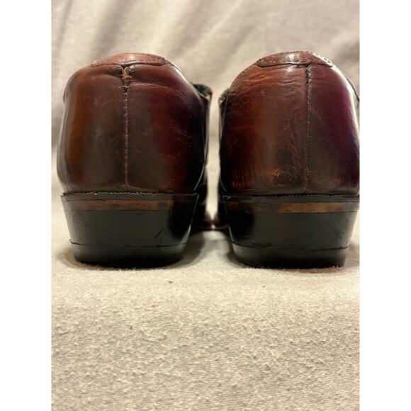Vintage Western Women’s Booties Size 9 Burgundy Leather Cat’s Paw Heels - Picture 5 of 9